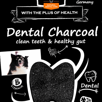 Papildbarība Dental Charcoal suņiem 80gr.