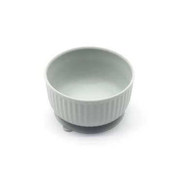 Silikona neslīdoša maza mājdzīvnieka bļoda Soft Grey